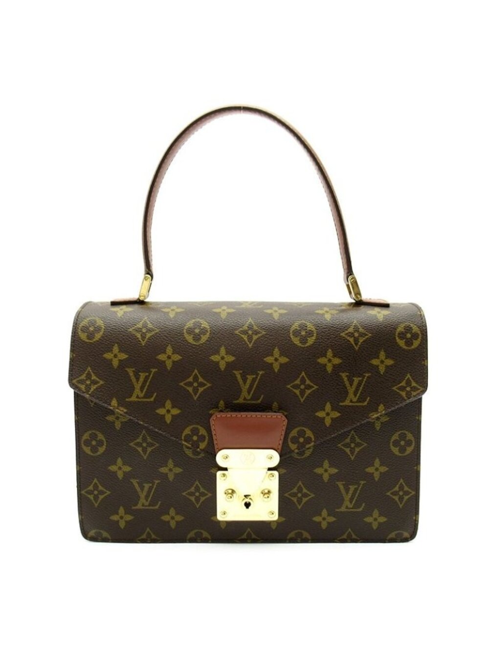 Louis Vuitton Concorde Monogram Handbag Brown